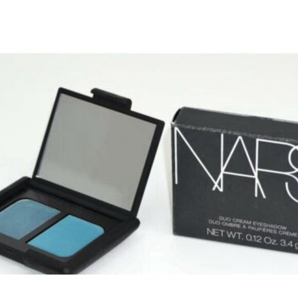 Nars Cream To Powder Intense Hues Non-Creasing Eyeshadow Duo-Burn It Blue - Picture 2 of 5